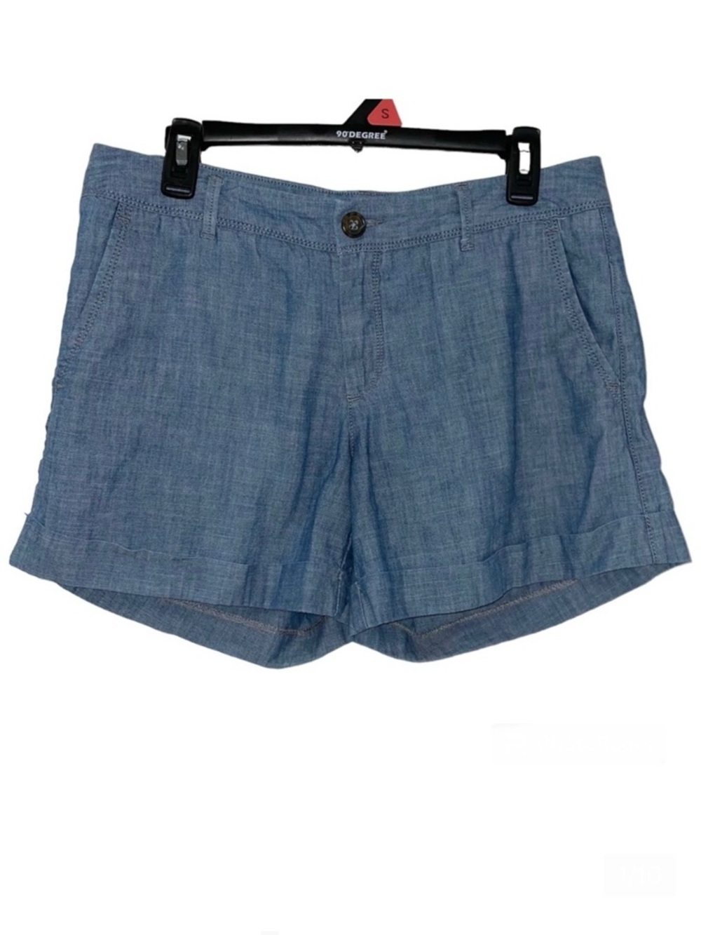 Banana Republic Chambray Cotton Blue Casual Lightweight Shorts - Size 8